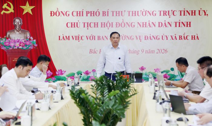 Phó Bí thư Thường trực Tỉnh ủy Hoàng Giang phát biểu kết luận.