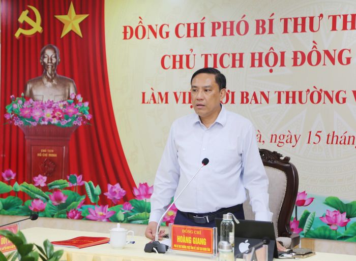 Phó Bí thư Thường trực Tỉnh ủy đề nghị địa phương sớm tháo gỡ các điểm nghẽn đối với một số dự án trọng điểm.