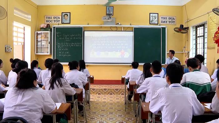 Nội dung về phòng, chống ma túy được lồng ghép trong nhiều tiết học chính khóa.