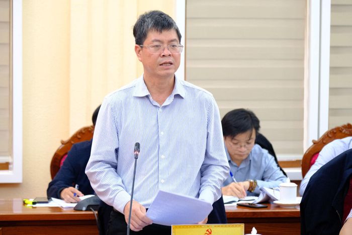 Đồng chí Nguyễn Hồng Hải, Ủy viên Ban Thường vụ Tỉnh ủy, Phó Chủ tịch Thường trực UBND tỉnh Lâm Đồng phát biểu tại buổi làm việc