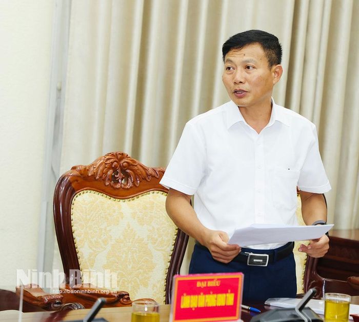 Lãnh đạo Sở Nội vụ phát biểu tại hội nghị.