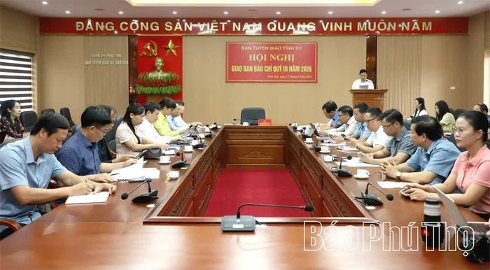 Các đại biểu tham dự hội nghị giao ban báo chí quý III/2026.