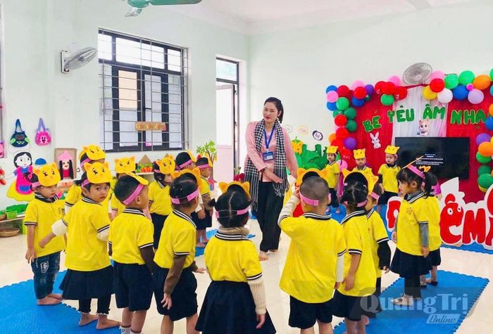 Trường mầm non Tuyên Lâm không ngừng nâng cao chất lượng chăm sóc, nuôi dạy trẻ - Ảnh: Thùy An