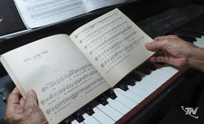 Bản ký âm ca khúc Đàn chim Việt.