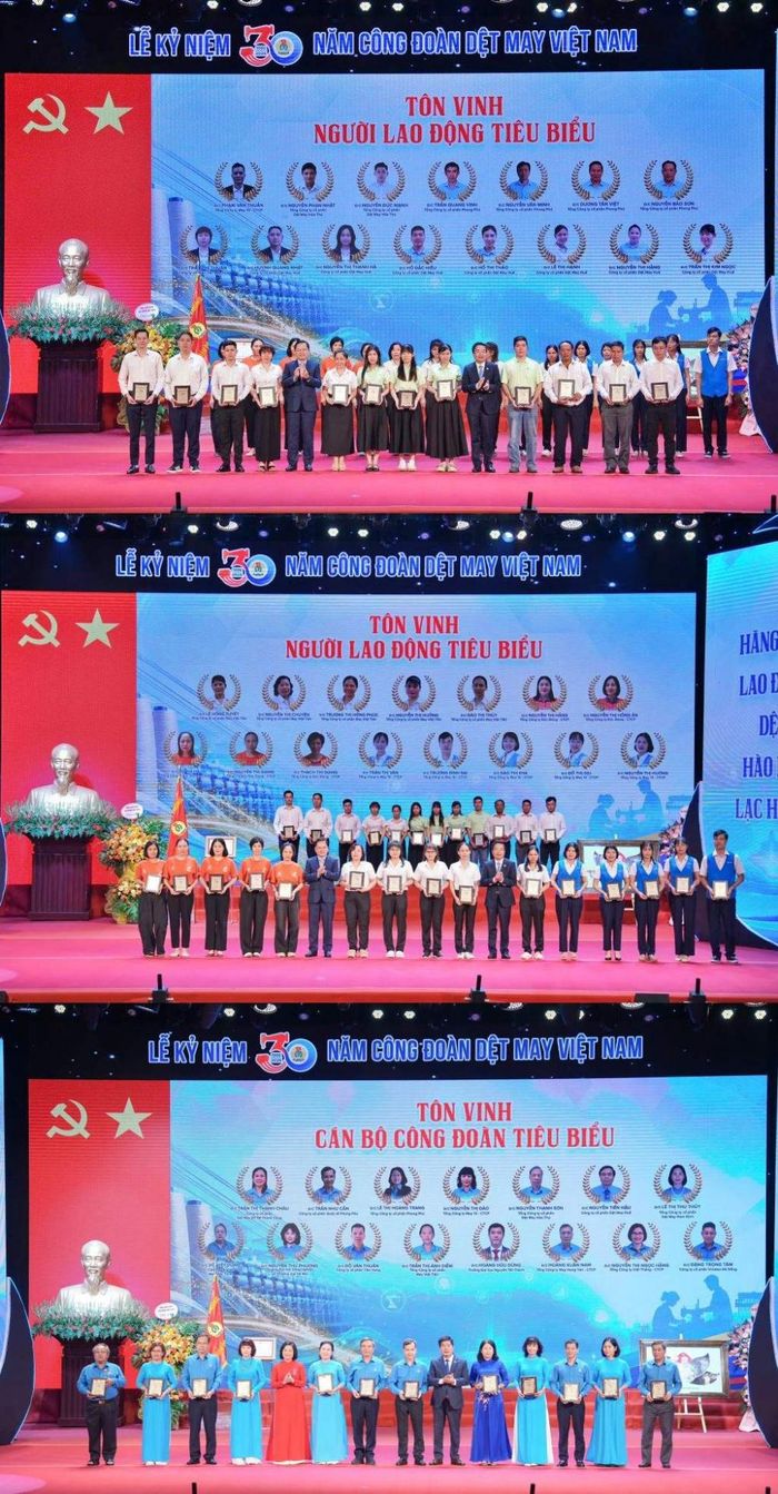 Tôn vinh các tập thể, cá nhân tiêu biểu tại sự kiện.