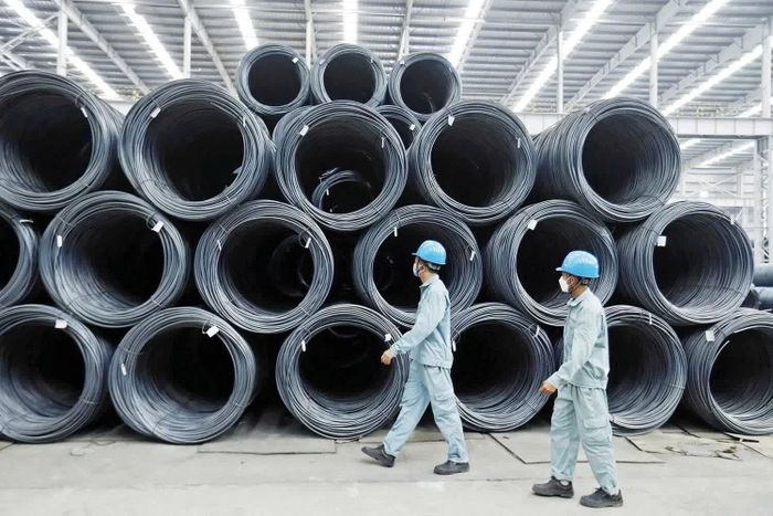 Nhà máy Thép Hoà Phát Dung Quất, tỉnh Quảng Ngãi. Ảnh: Đức Thanh