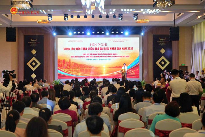 Quang cảnh Hội nghị Cộng tác viên toàn quốc của Báo Đại biểu Nhân dân năm 2026. Ảnh: An Nhiên