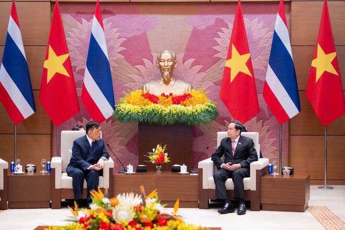 Chủ tịch Quốc hội Trần Thanh Mẫn hội kiến Nhà vua Vương quốc Thái Lan Maha Vajiralongkorn Phra Vajiraklaochaoyuhua và Hoàng hậu Suthida Bajrasudhabimalalakshana