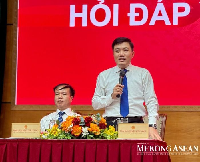 Ban tổ chức trả lời các câu hỏi của phóng viên tại buổi phát động chương trình "Bản sắc" năm 2026. Ảnh: Hà Anh/Mekong ASEAN.