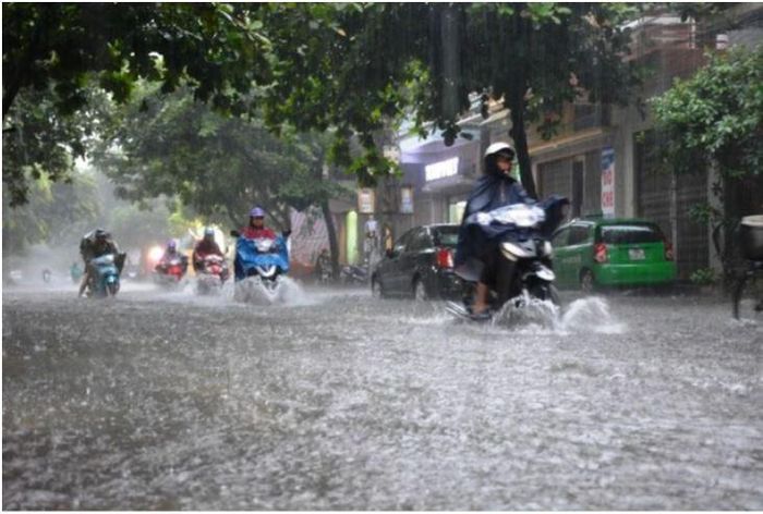 Hà Nội và nhiều tỉnh miền Bắc mưa rất to, nguy cơ ngập úng, lũ quét. Ảnh minh họa