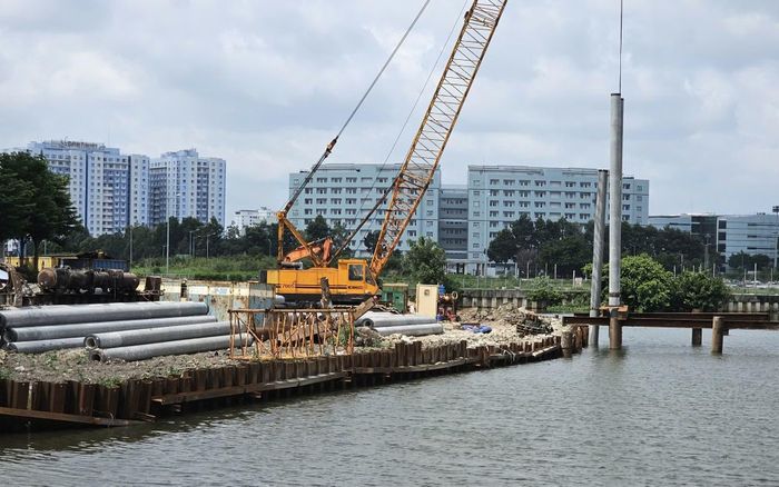 Dự án cải tạo rạch Xuyên Tâm, một trong những công trình trọng điểm ở TP Hồ Chí Minh.