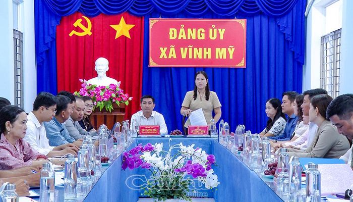 Bí thư Đảng uỷ, Chủ tịch HĐND xã Vĩnh Mỹ Lê Kim Thuý đề xuất tăng cường kiểm tra thường xuyên, đột xuất nhằm kịp thời phát hiện, xử lý hành vi sản xuất, kinh doanh hàng giả, hàng kém chất lượng.