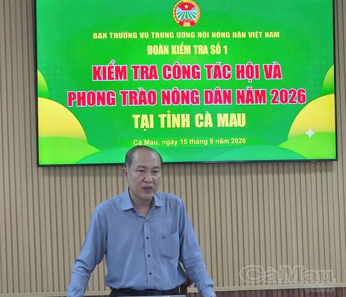Đồng chí Phan Như Nguyện, Phó Chủ tịch Thường trực Ban Chấp hành Trung ương Hội Nông dân Việt Nam, phát biểu kết luận buổi làm việc.