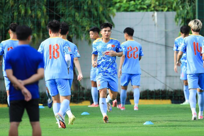 U23 Việt Nam cần chiến thắng để tạo lợi thế ở bảng C. Ảnh: VFF