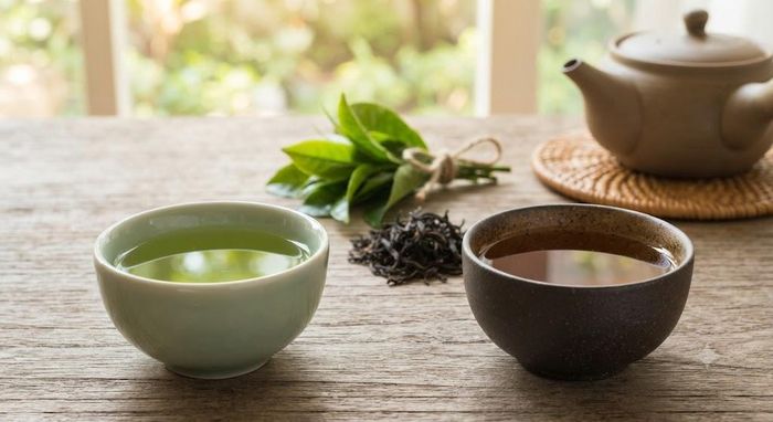 Lựa chọn loại trà nào nên dựa vào lượng caffeine mong muốn, sở thích và khả năng dung nạp. Ảnh minh họa AI
