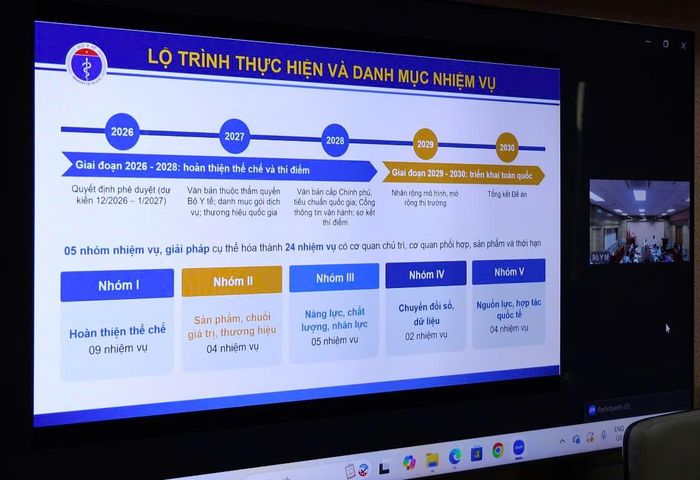 Dự thảo lộ trình thực hiện Đề án. Ảnh: Trần Minh
