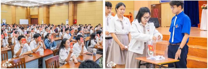 Bầu cử BCH Đoàn trường THPT chuyên Lê Hồng Phong.