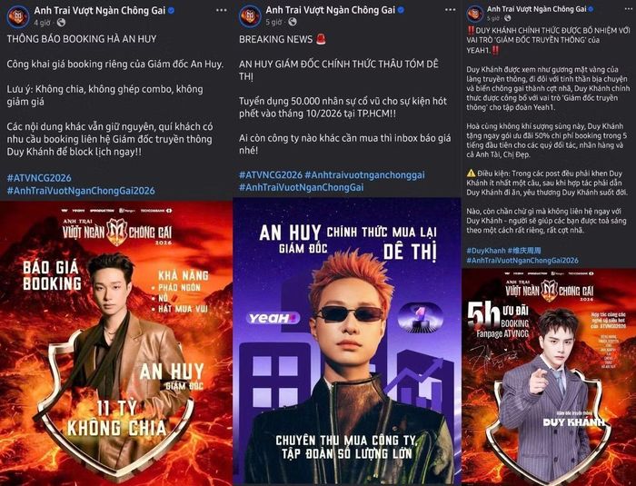 Các Anh Tài cơ cấu lại đội ngũ nhân sự của đơn vị sản xuất chương trình ATVNCG 2026.