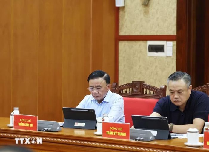  Các đại biểu tham dự Phiên họp thứ hai Thường trực Ban Chỉ đạo Trung ương về sửa đổi, bổ sung Điều lệ Đảng. Ảnh: Thống Nhất/TTXVN. 
