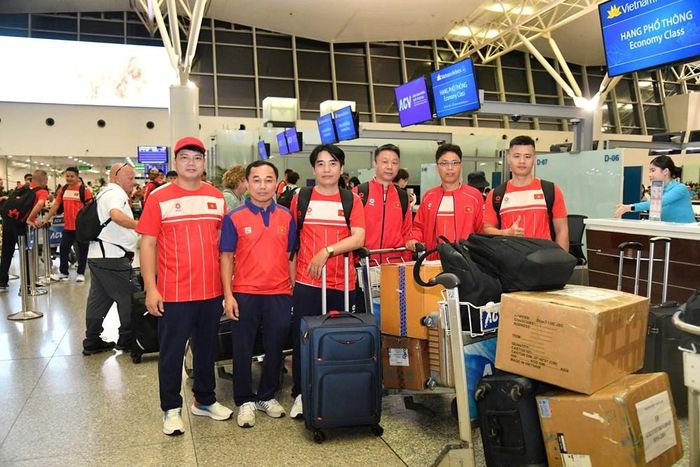 Các bác sĩ, kỹ thuật viên làm nhiệm vụ chăm sóc các vận động viên Đoàn Thể thao Việt Nam tại Đại hội