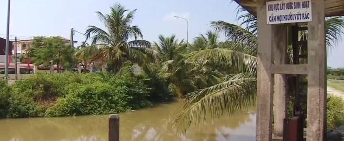 Nước sinh hoạt của người dân lấy từ những dòng kênh không đảm bảo chất lượng nước thô đầu vào