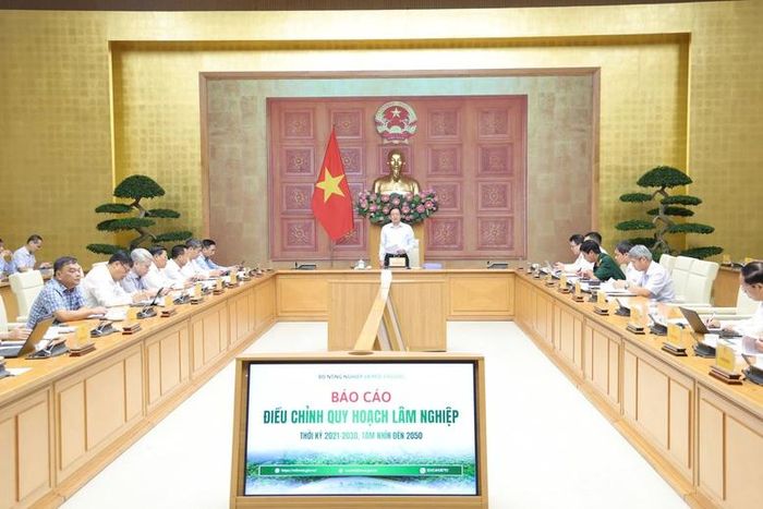 Phó Thủ tướng yêu cầu Bộ NN&MT bám sát kết luận của Hội đồng thẩm định, tiếp tục rà soát kỹ dự thảo Quyết định phê duyệt - Ảnh: chinhphu.vn/Gia Huy