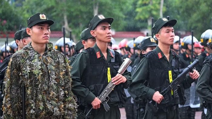 Đợt diễn tập sử dụng các trang thiết bị hiện đại. (Ảnh: TH)