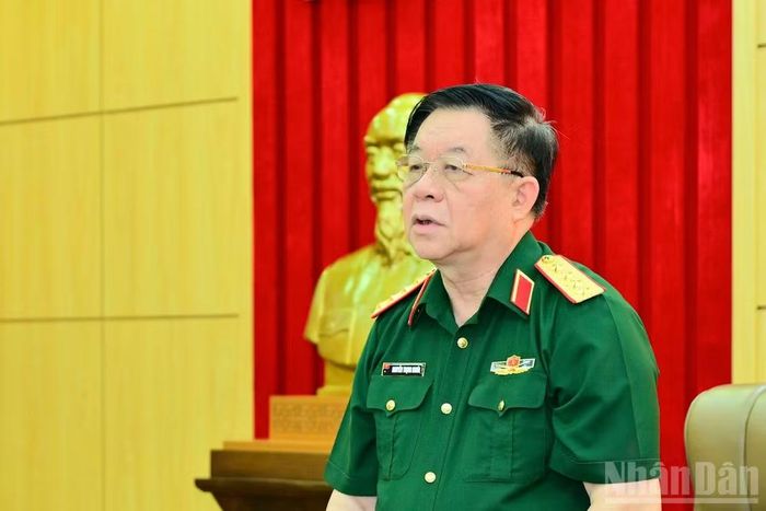 Đại tướng Nguyễn Trọng Nghĩa chủ trì phiên họp.
