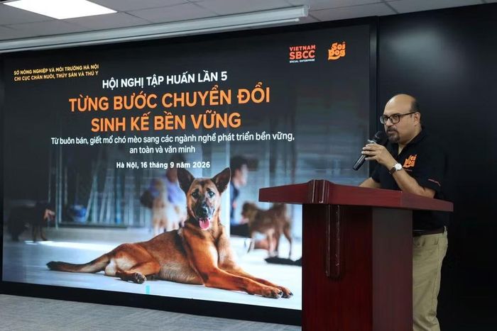 Ông Faizan Jalil, Quản lý cấp cao Tổ chức Soi Dog Foundation chia sẻ tại chương trình.