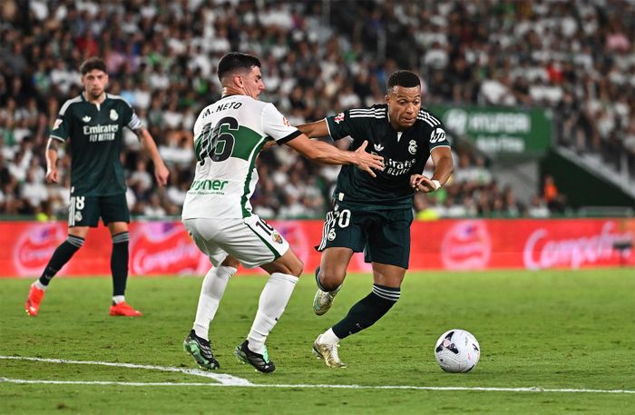Kylian Mbappe đóng góp 1 bàn trong chiến thắng của Real Madrid. Ảnh: Siempre Madrid 