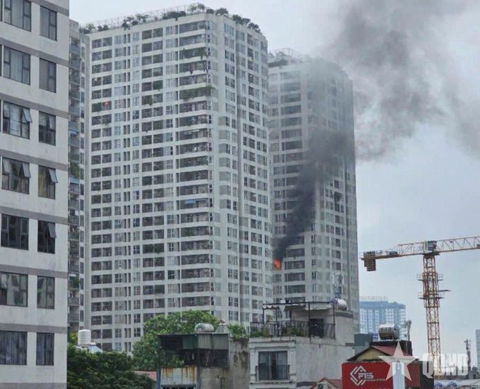  Hiện trường vụ cháy.  