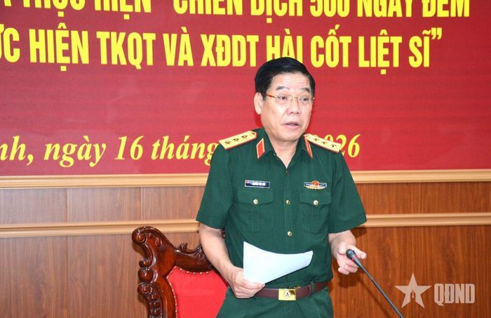  Thượng tướng Nguyễn Văn Gấu, Ủy viên Trung ương Đảng, Thứ trưởng Bộ Quốc phòng, Phó trưởng Ban chỉ đạo quốc gia về tìm kiếm, quy tập và xác định danh tính hài cốt liệt sĩ kết luận kiểm tra. 