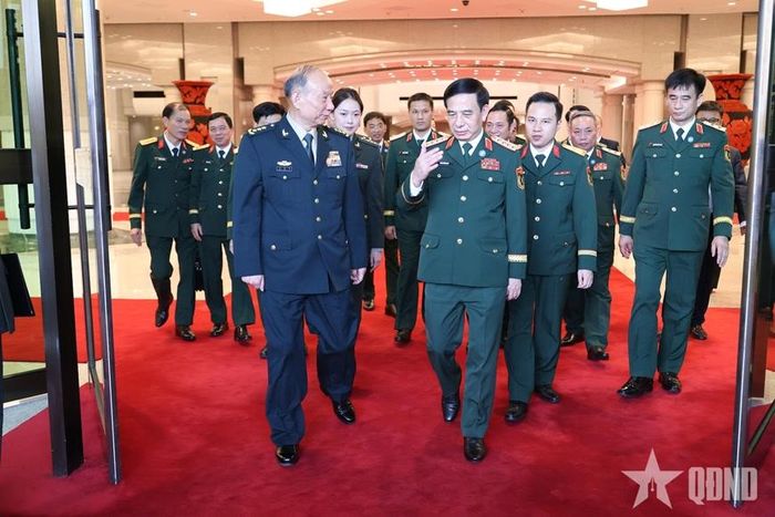 Đại tướng Phan Văn Giang và Thượng tướng Trương Thăng Dân.