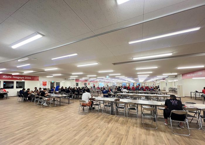 Nhà ăn Athletes’ Plaza Dining Hall tại ASIAD 20. Ảnh: BÙI LƯỢNG