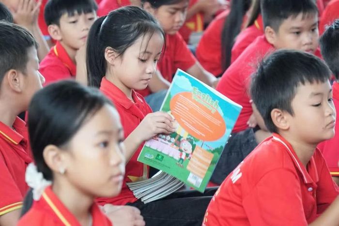Học sinh Trường Tiểu học Nghi Văn (xã Văn Kiều, Nghệ An).
