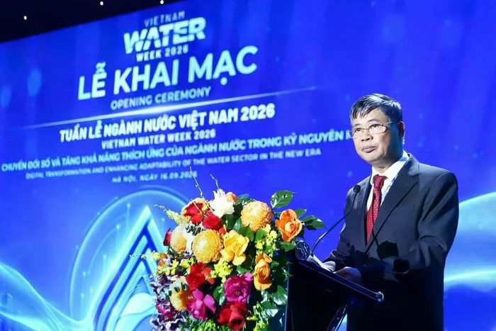Ông Nguyễn Ngọc Điệp, Chủ tịch Hội Cấp Thoát nước Việt Nam. (Ảnh: Thành Long)