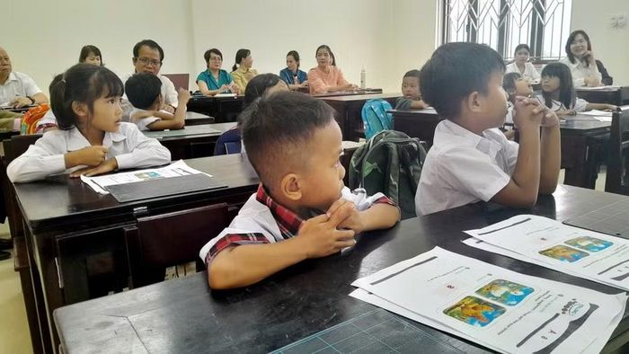 Đa phần các học sinh tại Trường Tiểu học & THCS A Lưới 4 là người dân tộc thiểu số Cơ Tu.