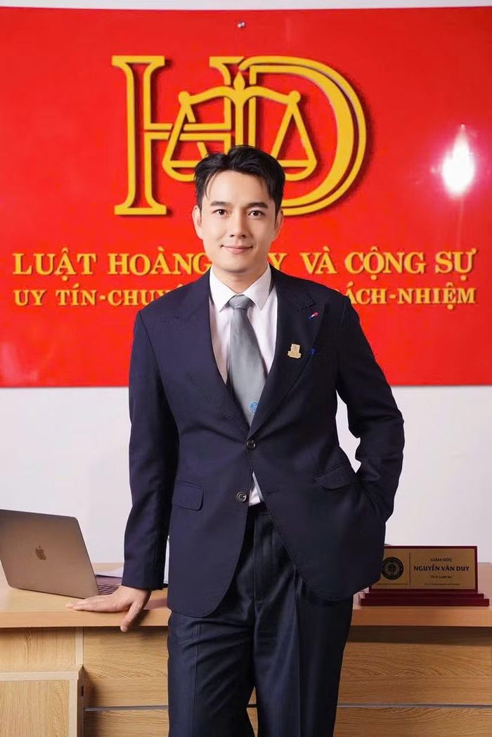 Luật sư Nguyễn Văn Duy, Giám đốc Công ty Luật TNHH Hoàng Duy và Cộng sự. Ảnh: Nhân vật cung cấp