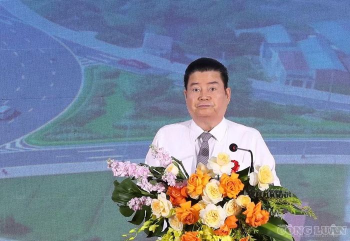 Ông Nguyễn Xuân Thành, Chủ tịch Tập đoàn Xuân Thành phát biểu tại lễ khởi công.