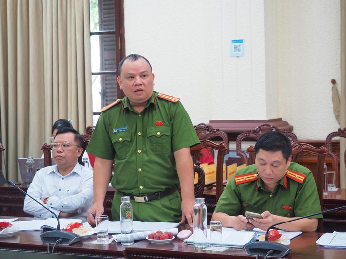 Ông Nghiêm Xuân Giang, đại diện Công an phường Ba Đình