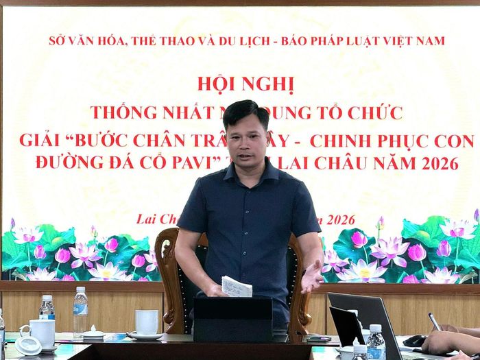 Ông Trần Văn Công - Phó Giám đốc Sở Văn hóa, Thể thao và Du lịch tỉnh Lai Châu đánh giá cao tinh thần trách nhiệm của đoàn khảo sát. (Ảnh: Tống Bao)