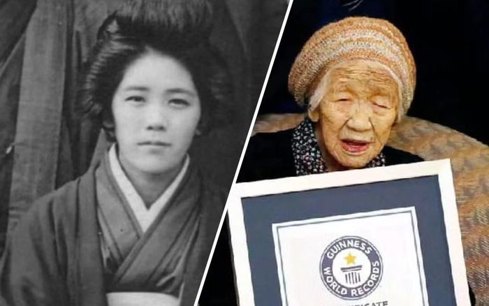 Bà Kane Tanaka khi còn trẻ và nắm giữ Kỷ lục Guinness Thế giới là người cao tuổi nhất còn sống kể từ năm 2019. Ảnh: Guinness World Records.