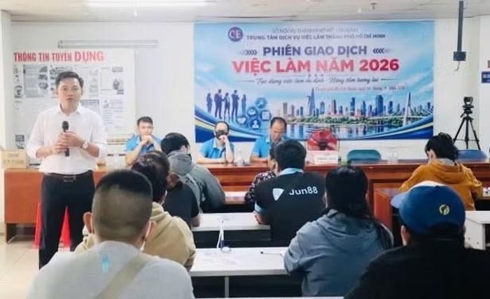 Doanh nghiệp tham gia tuyển dụng lao động mới đây tại TPHCM.