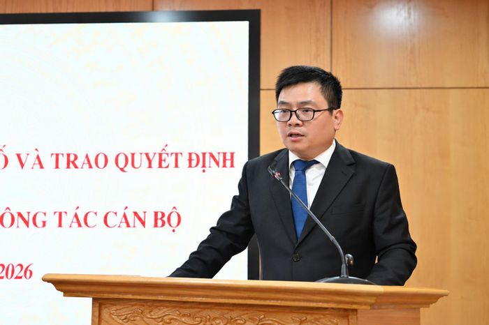 Thứ trưởng Bộ Công Thương Trương Thanh Hoài phát biểu giao nhiệm vụ tại hội nghị. (Ảnh: Cấn Dũng)