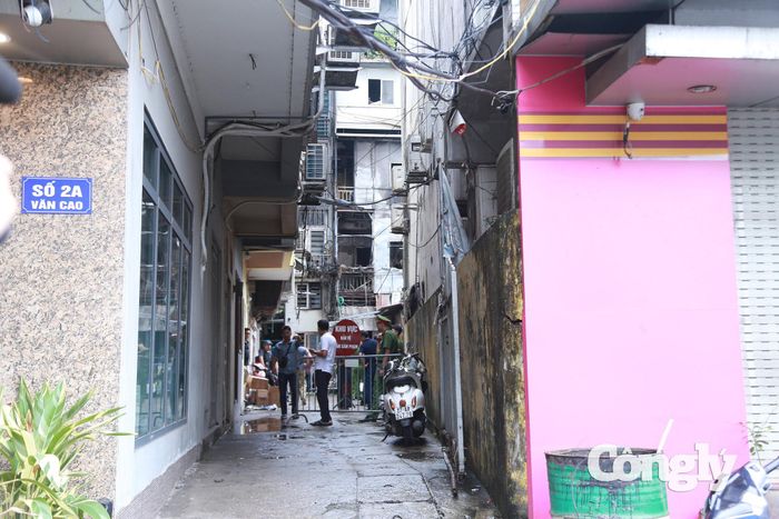 Hiện trường đám cháy.