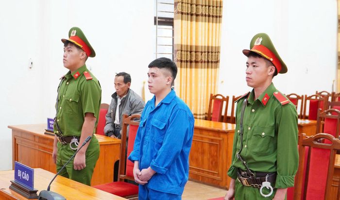 Bị cáo Hoàng Văn Thắng tại phiên tòa.