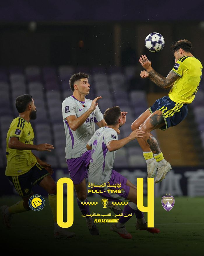Al Nassr thua đậm trận ra quân  AFC Champions League Elite 2026/27 - Ảnh: CLB
