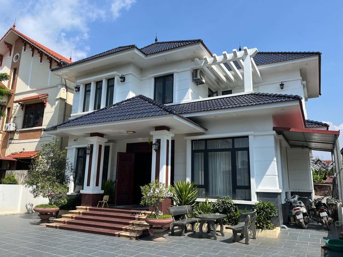 Ngôi nhà xây của gia đình anh Đức ở Hưng Yên rộng gần 200m2, đầy đủ tiện nghi