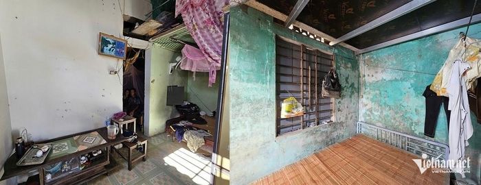 Căn nhà của mẹ con bà Lý không có tài sản gì đáng giá. Ảnh: Hải Sâm