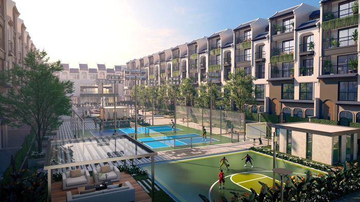  Dự án tích hợp nhiều tiện ích hiện đại trong lòng nội khu. Ảnh phối cảnh: KITA Group
